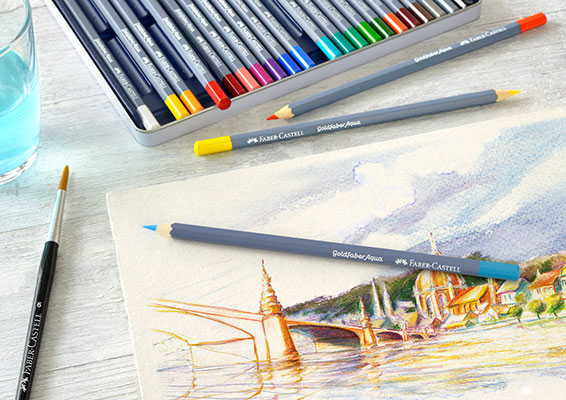 Акварелни моливи Goldfaber Faber-Castell