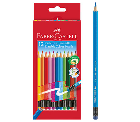 Цветни моливи изтриваеми  Faber Castell  