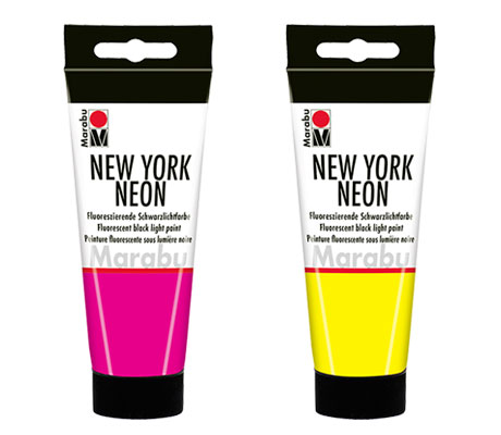 Флуоресцентна боя за декорация New York Neon Marabu