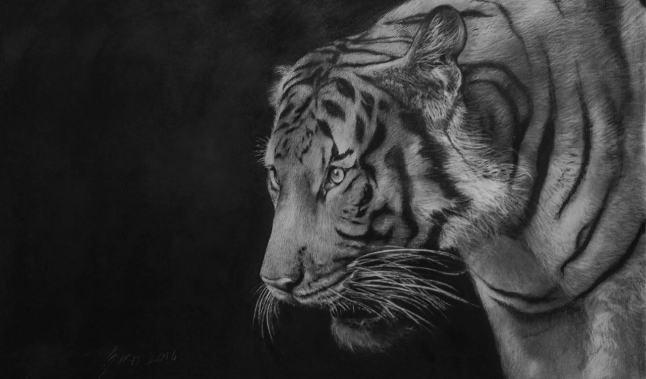 Въглен в молив пресован Faber-Castell PITT Monochrome