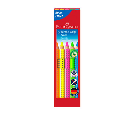 Цветни моливи Jumbo Grip Neon Тextliner 1148