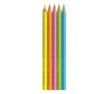 Цветни моливи Jumbo Grip Neon Тextliner 1148