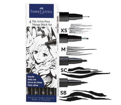Комплекти Manga&Comic Faber Castell PITT Artist Pen Маркери и тънкописци