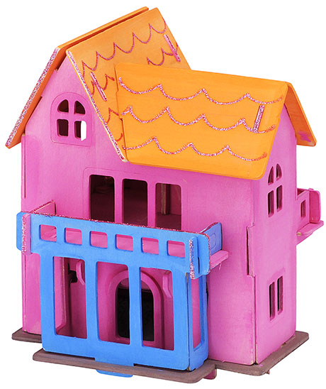 Дървен 3D Пъзел - Къща на мечтите - 33 части Marabu KIDS