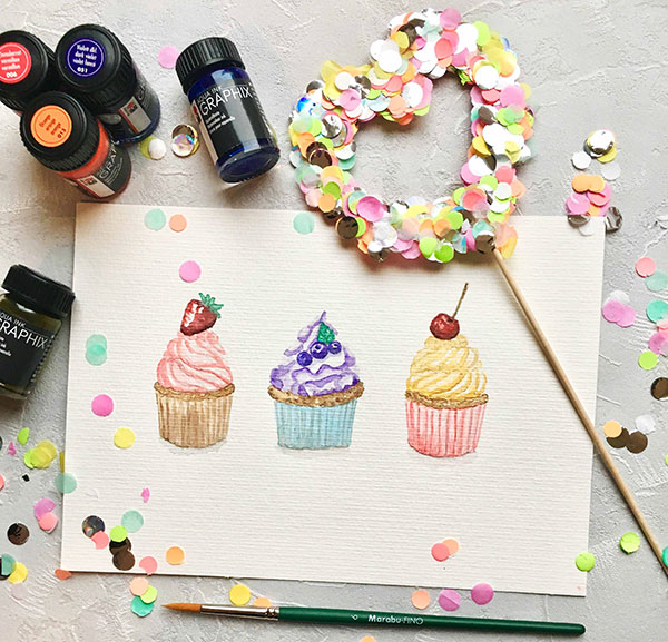 Туш акварелен Aqua Ink Graphix Marabu