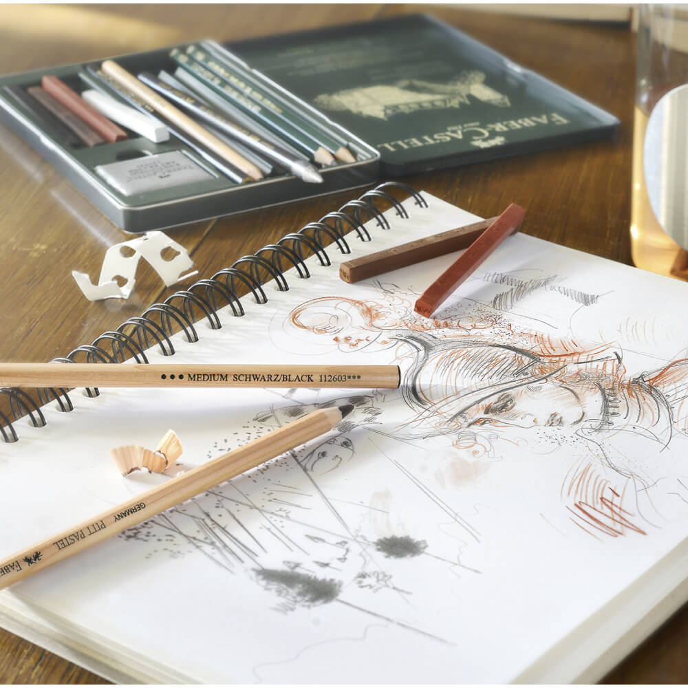 Креда комплект Faber-Castell PITT Monochromе set 9, 12, 21, 33 части
