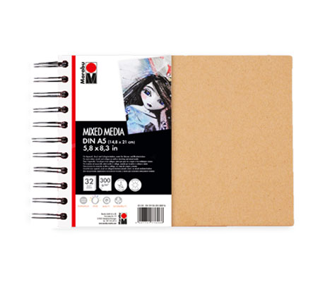 Скицник със спирала Mixed Media Sketchbook Marabu