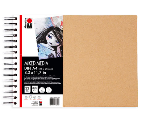 Скицник със спирала Mixed Media Sketchbook Marabu