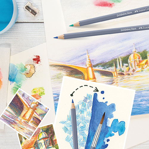 Акварелни моливи Goldfaber Faber-Castell