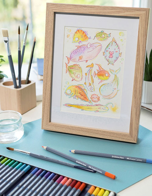 Акварелни моливи Goldfaber Faber-Castell