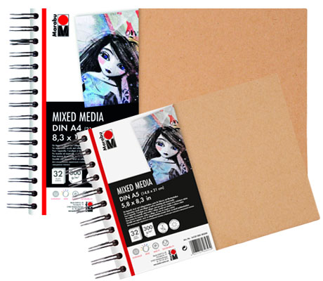 Скицник със спирала Mixed Media Sketchbook Marabu