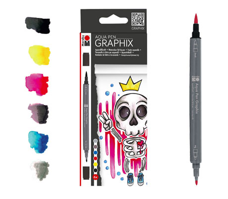 Акварелни маркери Graphix комплекти