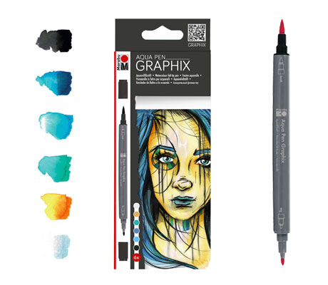 Акварелни маркери Graphix комплекти