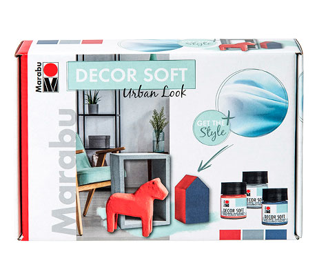 Кадифена акрилна боя Decor Soft комплект Marabu