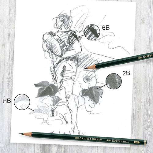 Молив графитен Castell 9000 Faber Castell