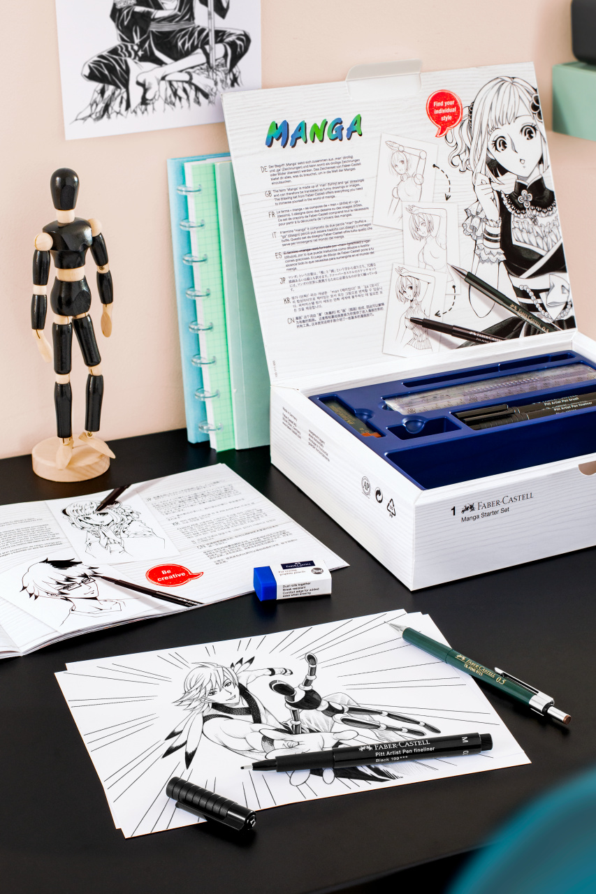 Комплекти Manga&Comic Faber Castell PITT Artist Pen Маркери и тънкописци