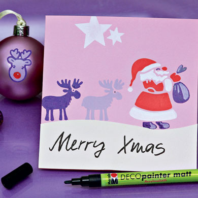 Матови акрилни маркери Deco Painter Marabu