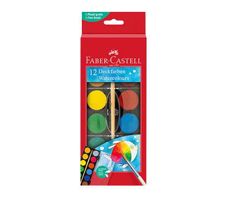 Акварелни бои за деца Faber Castell