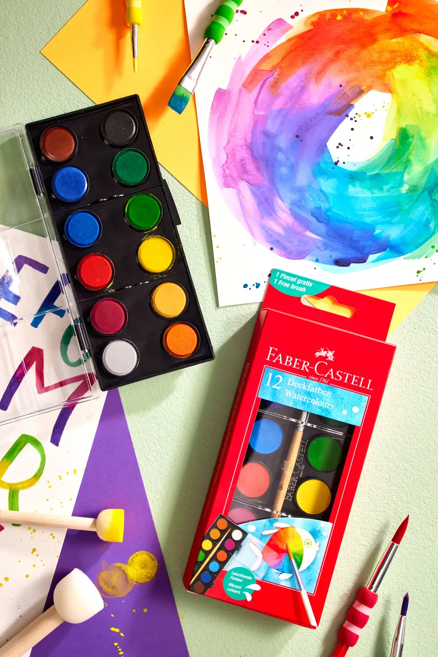 Акварелни бои за деца Faber Castell 
