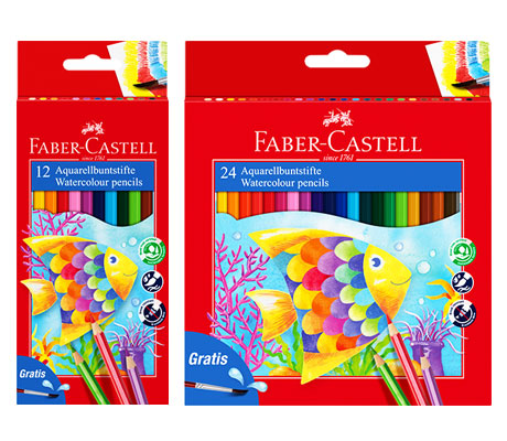 Акварелни моливи за деца Faber-Castell 