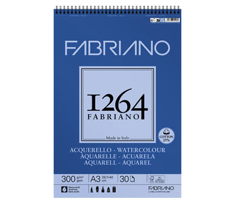 Скицник за акварел със спирала Fabriano 1264 Watercolor