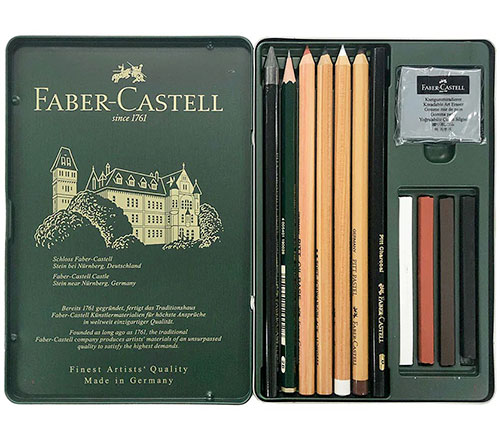 Креда комплект Faber-Castell PITT Monochromе set 9, 12, 21, 33 части