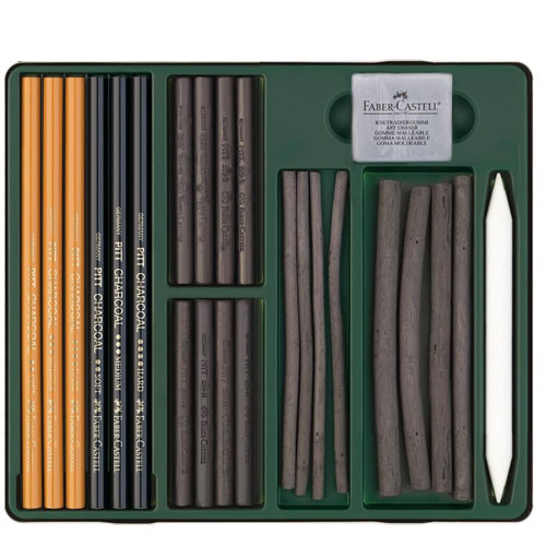 Въглени комплект Faber Castell Art&Graphic - Monochrome Charcoal set