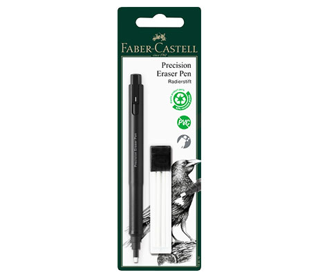 Автоматична гума за прецизно изтриване и резервен пълнител Precision Eraser Pen Faber-Castell