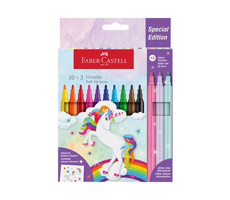 Флумастери Еднорог Faber-Castell - комплекти