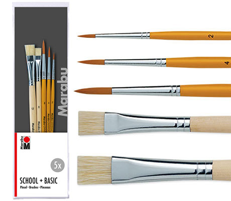 Четки за рисуване Basic+School 