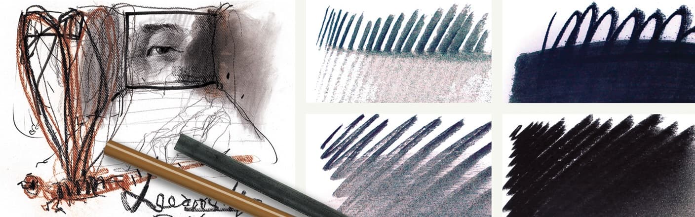 Въглен в молив пресован Faber-Castell PITT Monochrome