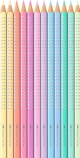 Цветни моливи Sparkle 12 цв. пастелни 