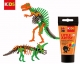 Комплект пъзели с бои за оцветяване Дино Little Artist Paint&Puzzle Dino