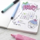Комплект маркери с арт журнал - bullet journaling 9 части 